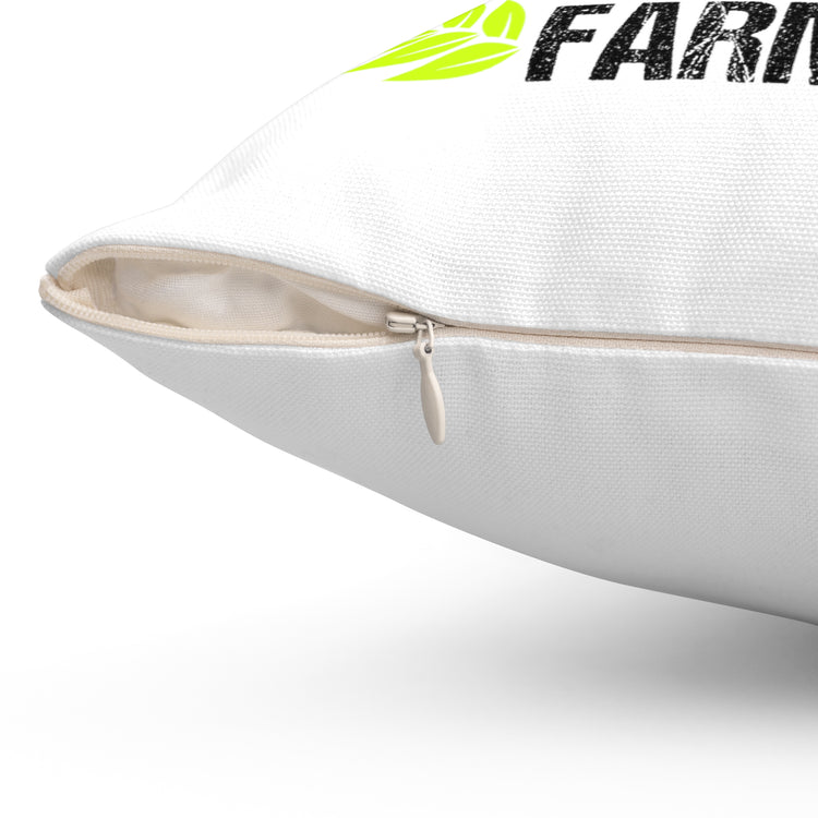 Novelty Support Your Locals Farmers Farming Tillage Agronomist Spun Polyester Square Pillow