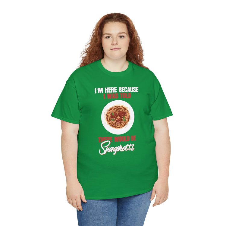 Shirt Funny Spaghetti Enthusiasts Foodie Noodle Humorous  Gags Pasta Gourmet Amusing T-Shirt Unisex Heavy Cotton Tee