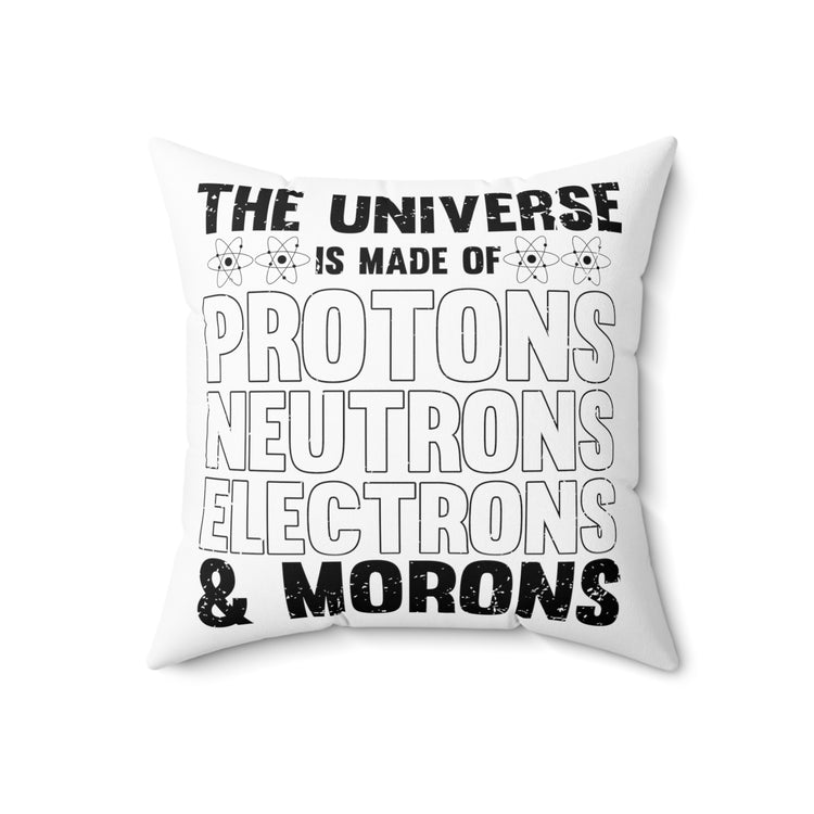 Humorous Chemistry Teachers Professor Educators Spun Polyester Square Pillow