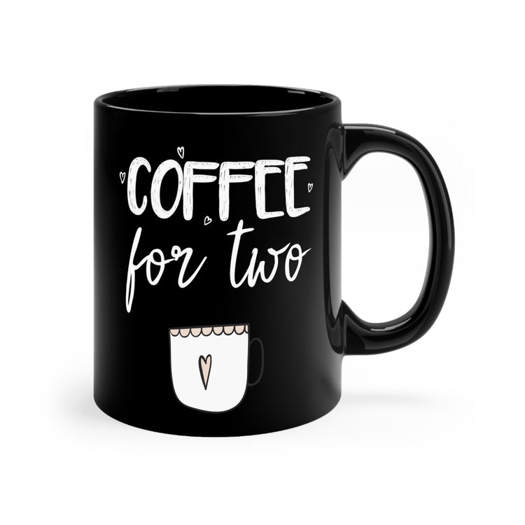 Coffee For Two Baby Bump Future Mom Black mug 11oz