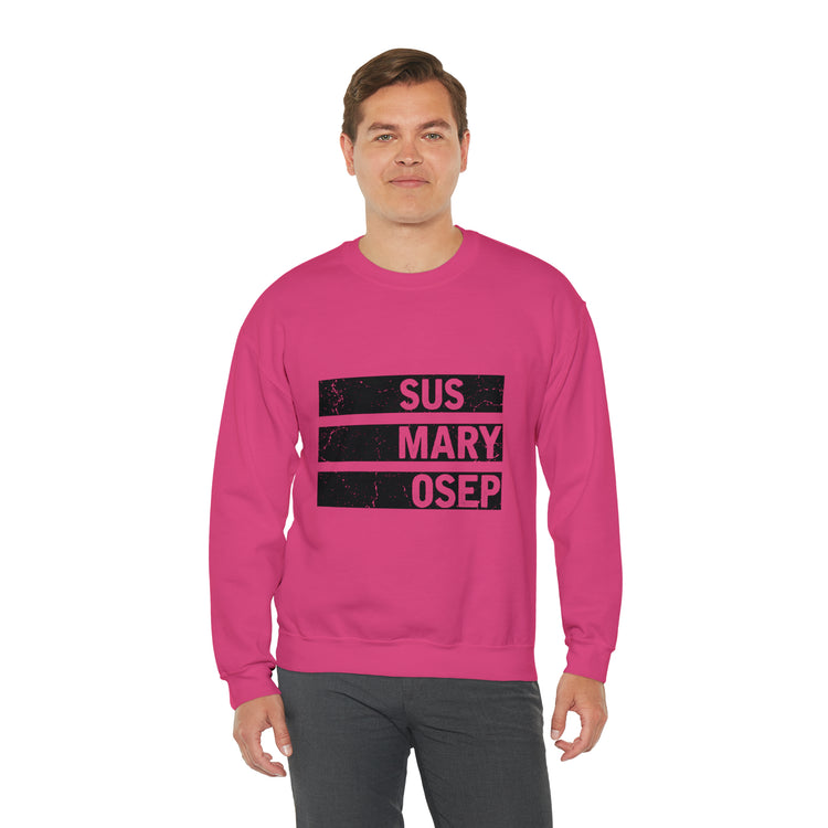 Hilarious SUS MARY OSEP Frustrated Slang Expression Asian Country Crewneck Sweatshirt