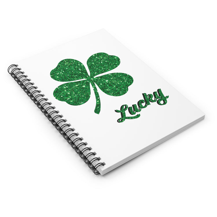 lucky shamrock Spiral Notebook - Ruled Line