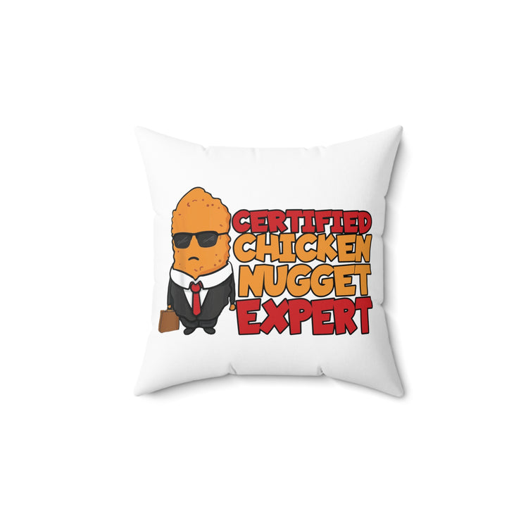 Hilarious Foodie Treats Graphic Men Women Spun Polyester Square Pillow