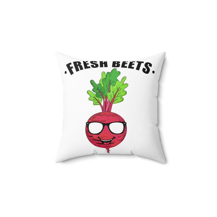 Humorous Vegetables Plants Tillage Horticulture Enthusiast Spun Polyester Square Pillow