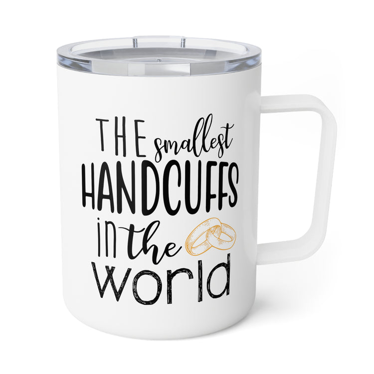 The smallest handcuffs in the world Wedding Gift Party Bachelorb Insulated Coffee Mug, 10oz