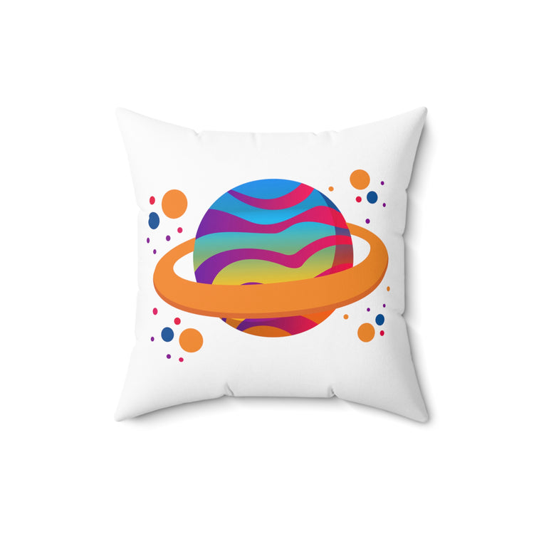 Novelty Galaxy Galaxies Orbit Planets Enthusiast Spun Polyester Square Pillow