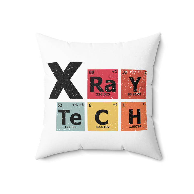 Novelty Radioscopy Radiography Nuclear Medicine Diagnostic Spun Polyester Square Pillow