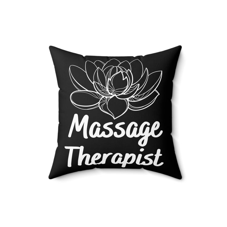 Novelty Masseuse Reflexology Massager Physical Reflexologist Fan Practitioner Spun Polyester Square Pillow