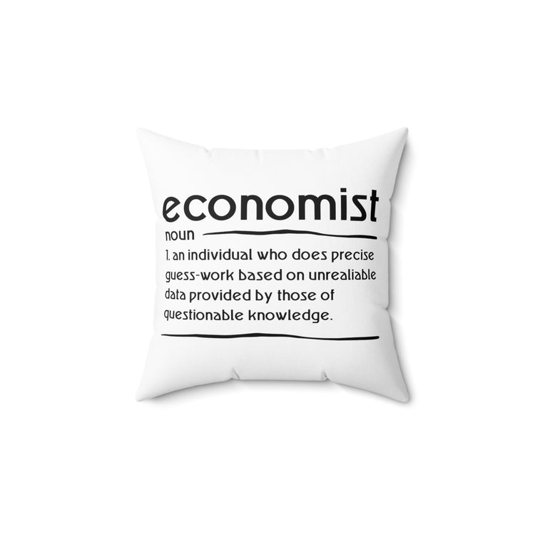 Humorous Communal Science Societal Economy Tax Deduction Fan  Spun Polyester Square Pillow