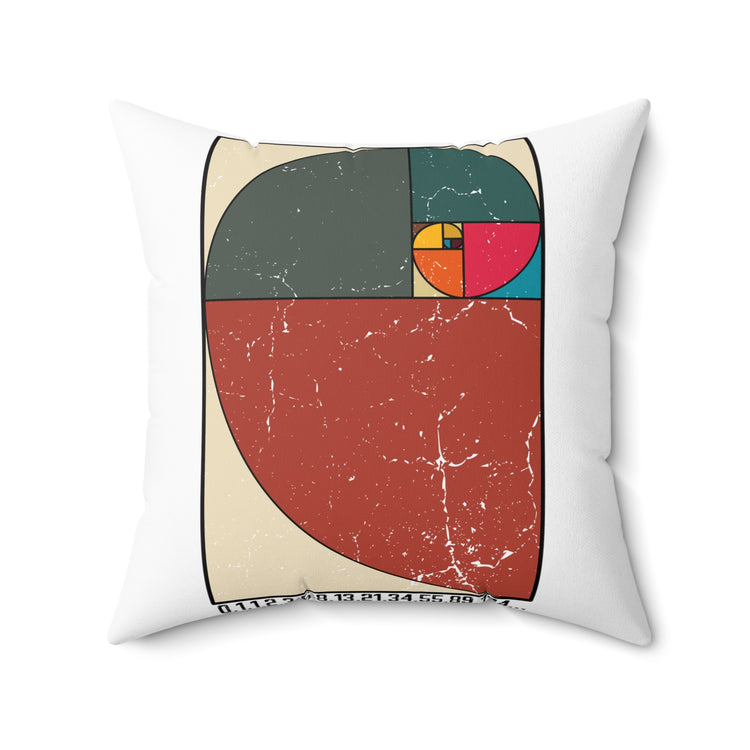 Humorous Mathematics Mathematical Math Geometry Algebra Spun Polyester Square Pillow