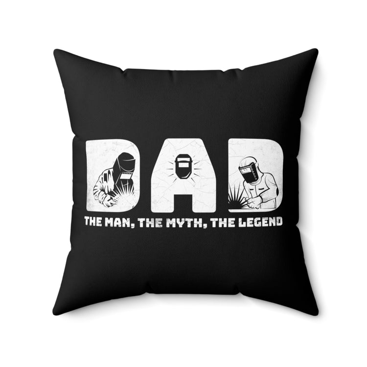 Hilarious Male Electricians Mechanic Steelworker Metalworker Metallurgist Spun Polyester Square Pillow