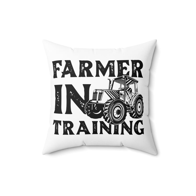 Humorous Farmer Appreciation Agriculture Livestock Spun Polyester Square Pillow