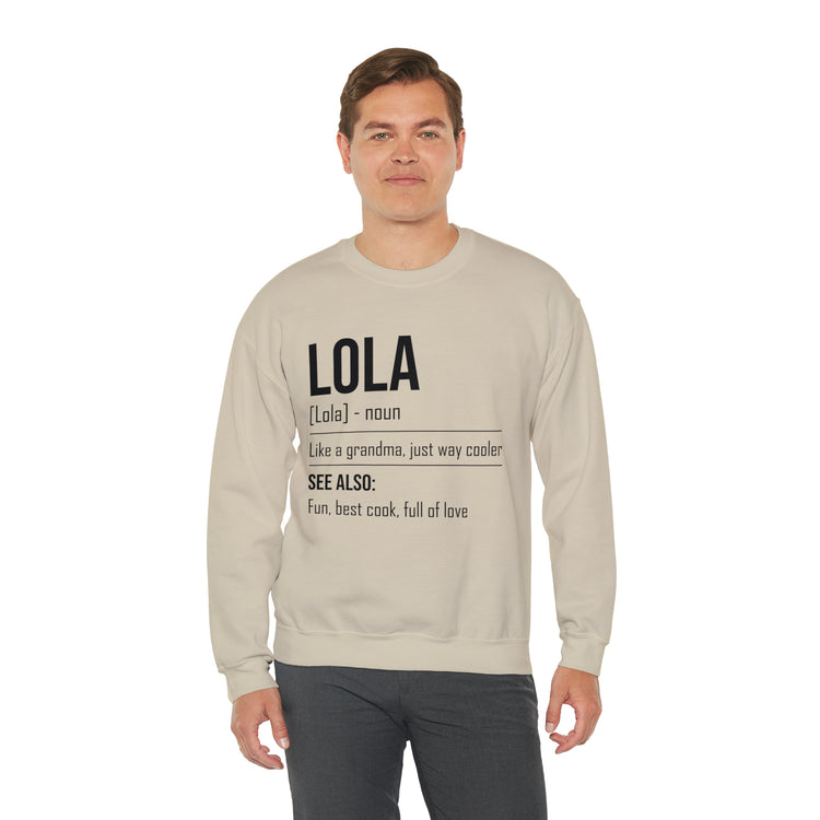 Hilarious Lola's Grandmother Nan Nanny Filipinos Moms Nanna Unisex Crewneck Sweatshirt