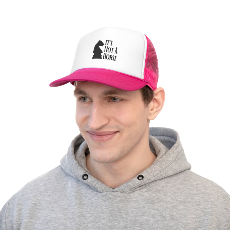 Novelty That's Not A Horse Checkmate Table Sports Enthusiast Fan Trucker Caps