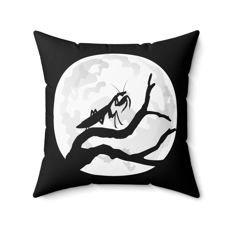 Retro Scientists Professors Insects Enthusiasts Illustration Vintage Spun Polyester Square Pillow