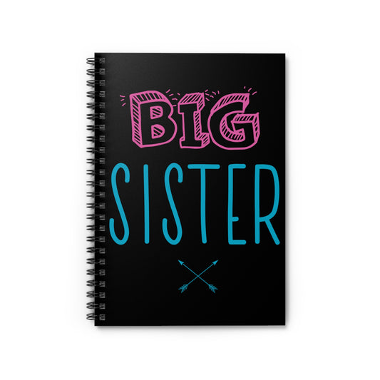 Big Sister Announcement Little Spiral Notebook - Ruled Line
