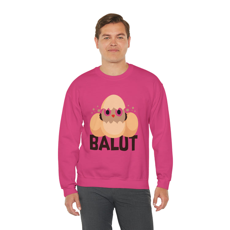 Funny Prideful Filipino Balut Illustration Philippines Balut Unisex Crewneck Sweatshirt