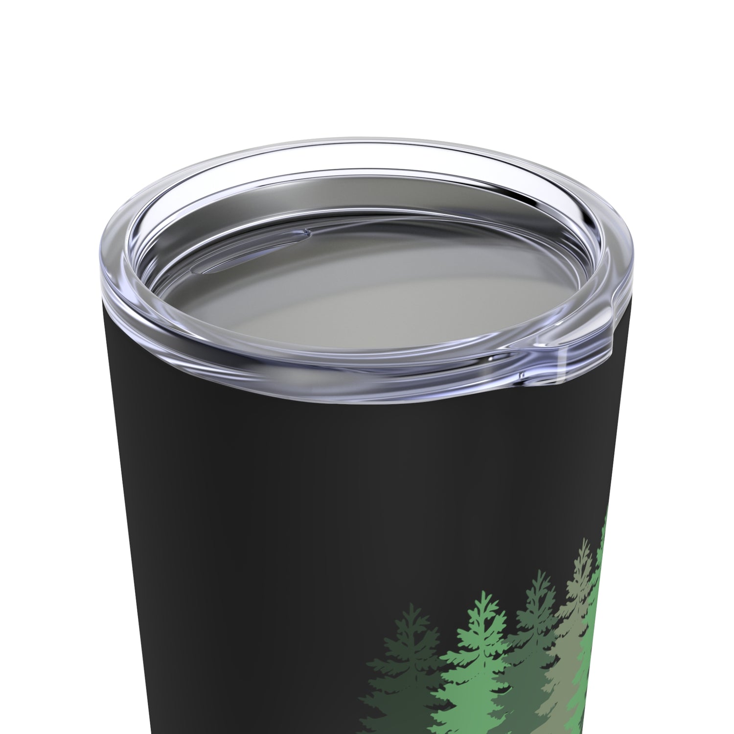 Hiking Tumbler With Trees And Mountain, Camping Tumbler