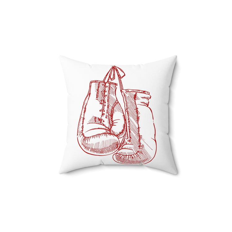 Hilarious Fighters Sparring Boxer Heavyweight Novelty Boxer Spun Polyester Square Pillow