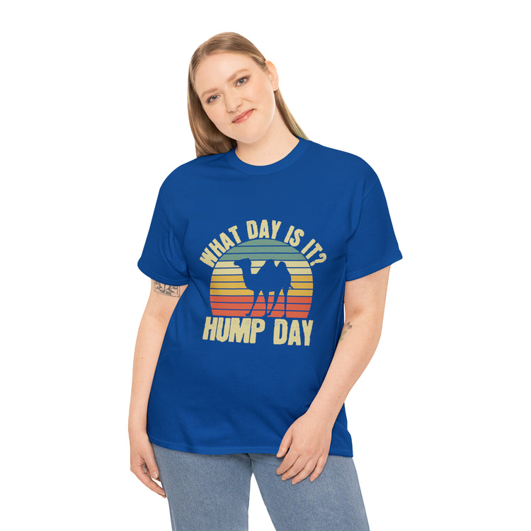 Shirt Funny Vintage Is It Hump Day Week Of Labour Memorable Graphic Nostalgic Classic T-Shirt Unisex Heavy Cotton Tee