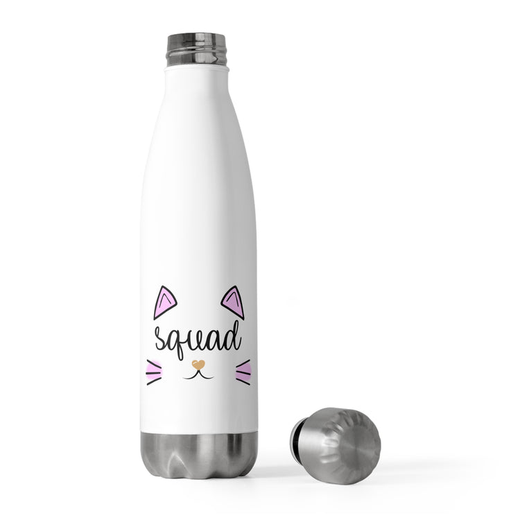 Squad Cat Bachelorette Team Bride Shirt Bridal Party Shower Gift Bridesmaid Shirts 20oz Insulated Bottle