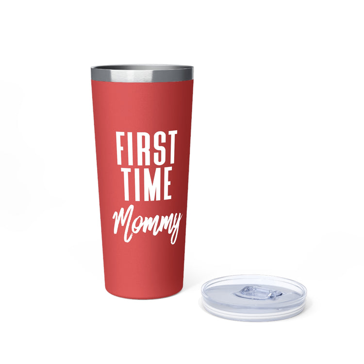 First Time Mommy Future Mom Baby Bump Copper Vacuum Insulated Tumbler, 22oz