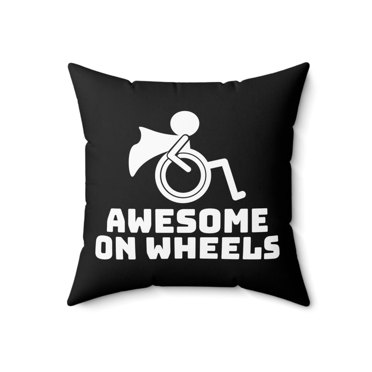 Novelty Person With Disability Pride Greatness Wellness Stroller Pushchairs Trolley Spun Polyester Square Pillow