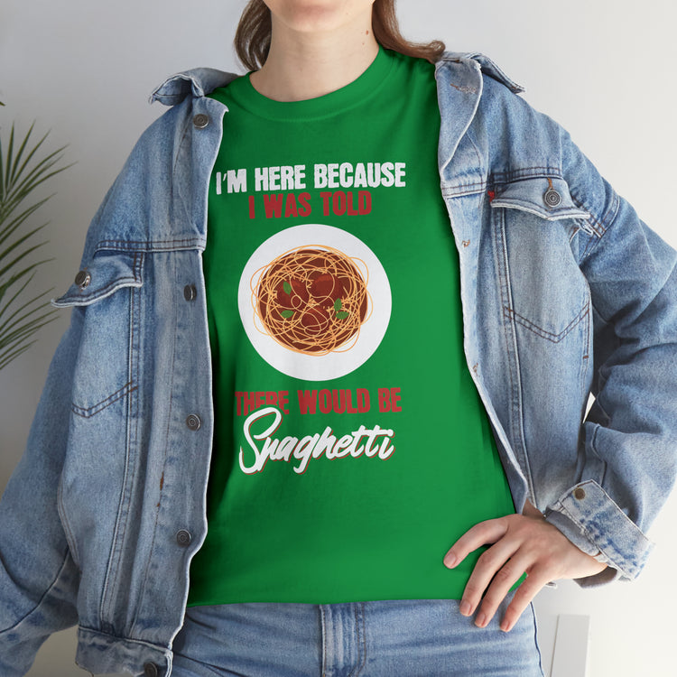 Shirt Funny Spaghetti Enthusiasts Foodie Noodle Humorous  Gags Pasta Gourmet Amusing T-Shirt Unisex Heavy Cotton Tee