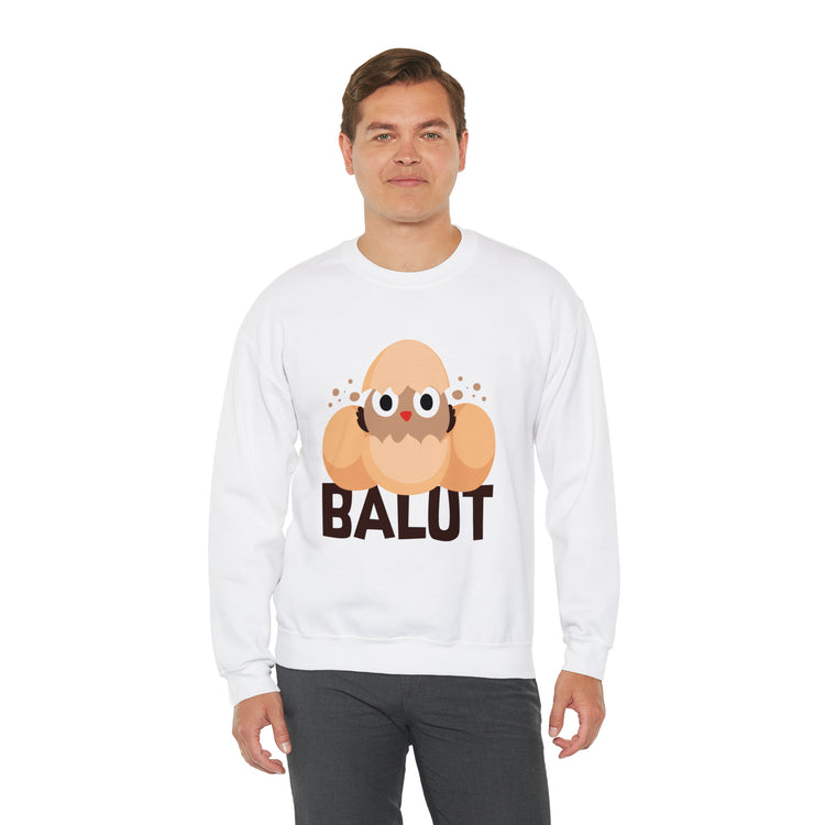 Funny Prideful Filipino Balut Illustration Philippines Balut Unisex Crewneck Sweatshirt