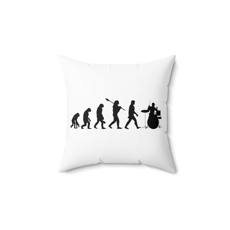 Hilarious Percussionist Drummists fan Instrumentalist Lover Spun Polyester Square Pillow