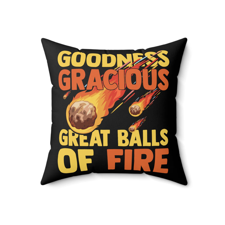 Hilarious Meteors Illustration Stargazers Statements Puns Spun Polyester Square Pillow