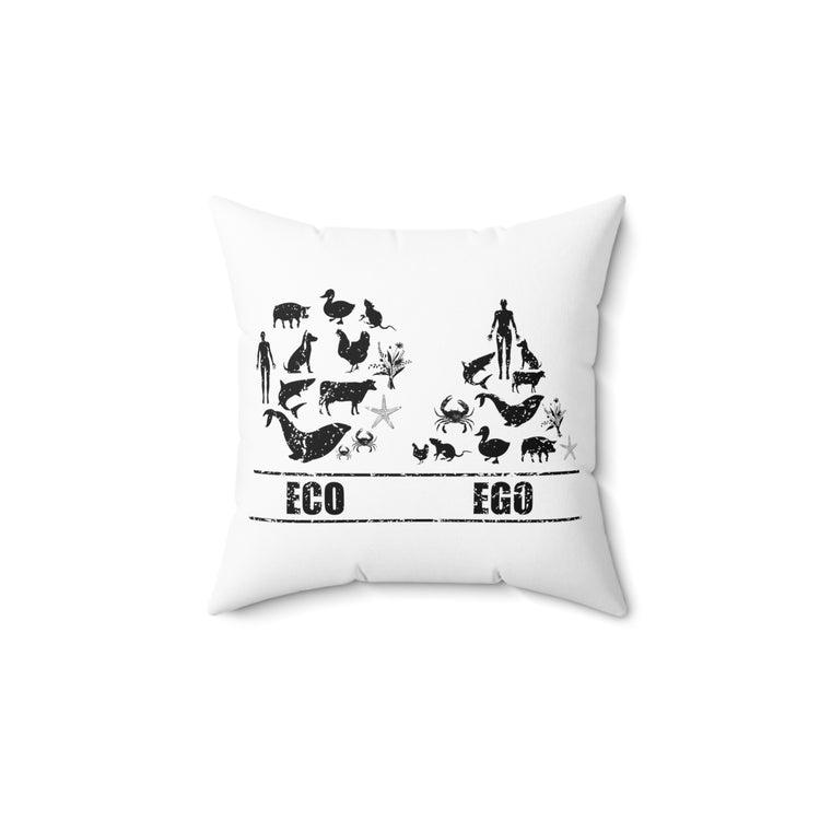 Humorous Campaign Animals Right Eco-Friendly Spun Polyester Square Pillow