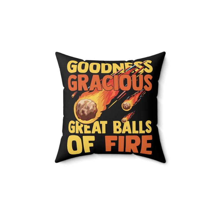 Hilarious Meteors Illustration Stargazers Statements Puns Spun Polyester Square Pillow