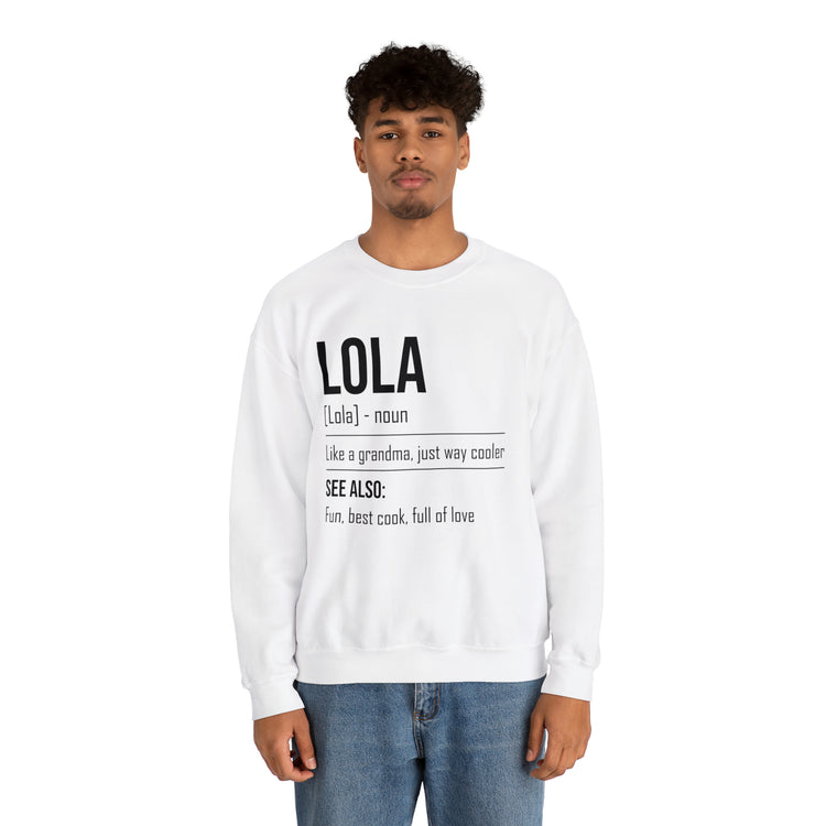 Hilarious Lola's Grandmother Nan Nanny Filipinos Moms Nanna Unisex Crewneck Sweatshirt