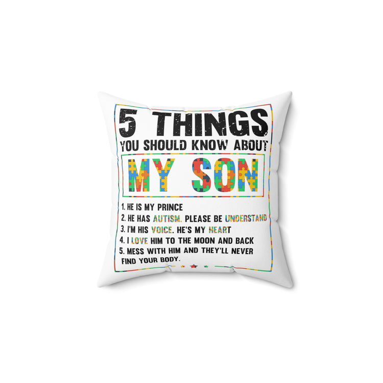 Hilarious Autism Awareness Disorders Sympathy Mutations Syndrome Spun Polyester Square Pillow