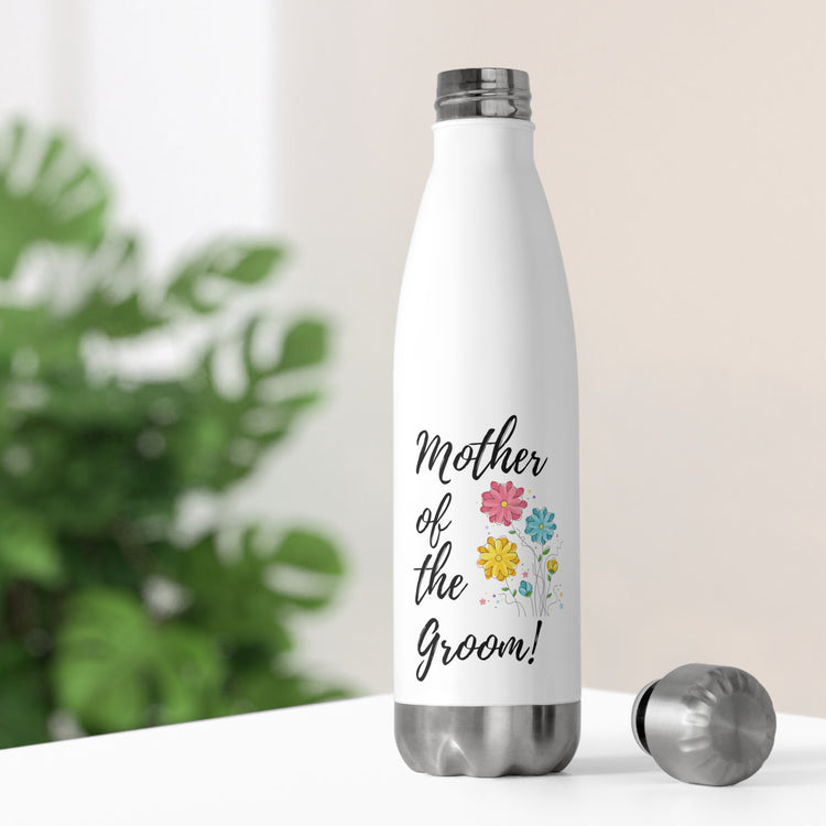 Humorous Supportive Momma Of Groom Sayings Tee Shirt Gift | Hilarious Prideful Parents Pun Men Women T Shirt 20oz Insulated Bottle