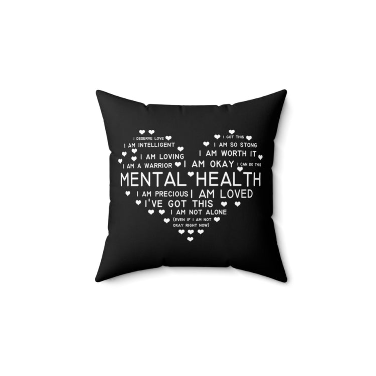 Hilarious Recognizing Psychiatric Brain Thinking Abnormality Spun Polyester Square Pillow