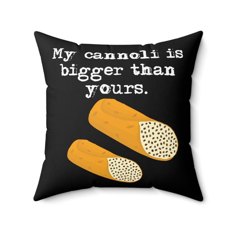 Hilarious Italian Dough Saying Men Women Spun Polyester Square Pillow