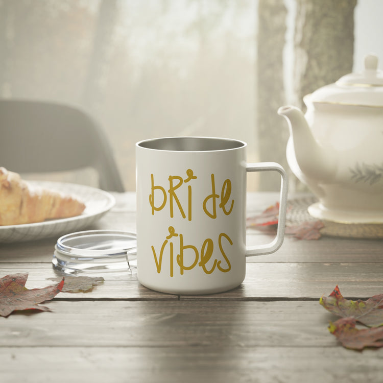 Bride Vibes Bachelorette Party Bridal Shower Gift Insulated Coffee Mug, 10oz