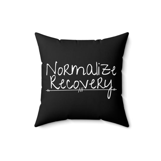 Humorous Uplifting Message Inspirational Motivate Evocative Heartfelt Inspired Spun Polyester Square Pillow