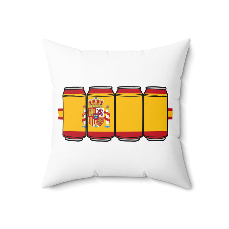 Humorous Nationalistic Alcoholic Beverages Patriotism Brewing Spun Polyester Square Pillow