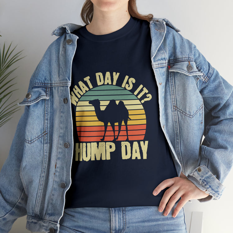 Shirt Funny Vintage Is It Hump Day Week Of Labour Memorable Graphic Nostalgic Classic T-Shirt Unisex Heavy Cotton Tee