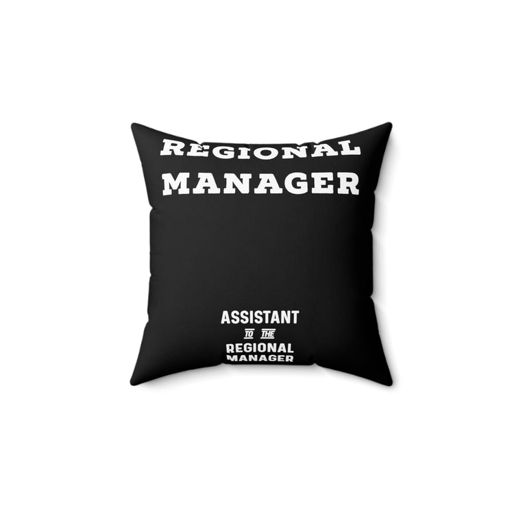 The Regional Manager Future Mom Baby Bump Shirt Spun Polyester Square Pillow