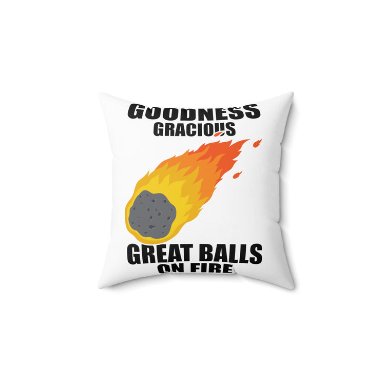 Hilarious Meteors Illustration Stargazers Statements Puns Spun Polyester Square Pillow