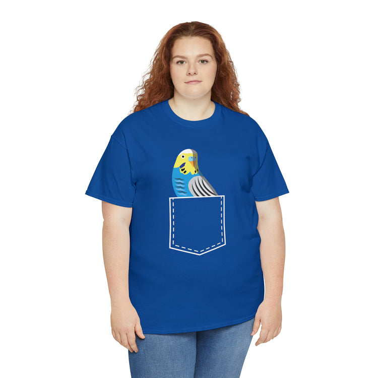 Shirt Funny Parakeets And Parrots Enthusiasts Bird Lovers Feathered Friends Enrichment T-Shirt Unisex Heavy Cotton Tee