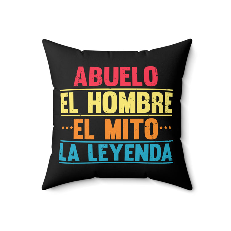 Hilarious Spanish Sayings Mottos Phrase Slogan Spun Polyester Square Pillow