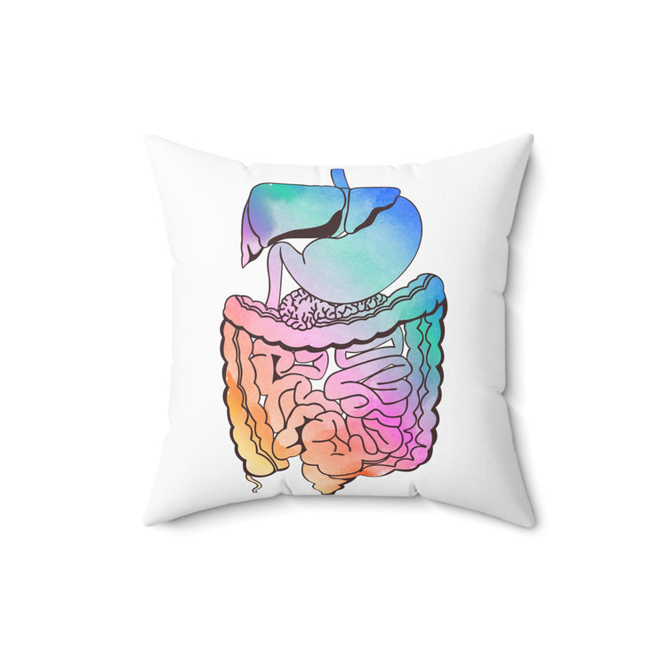 Humorous Gastroenterologist Gastroenterology Medical Gastric Disorders Gastroparesis Spun Polyester Square Pillow