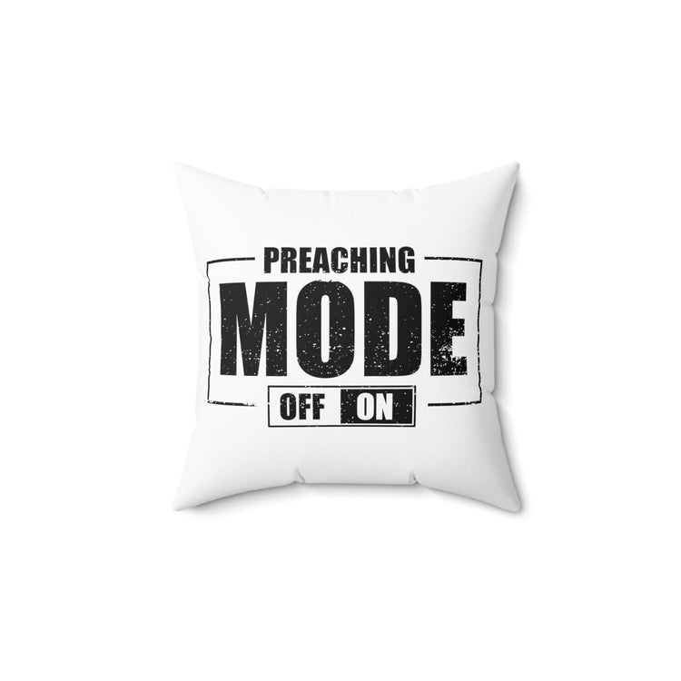 Hilarious Clergyman Cleric Religious Worship Enthusiast Spun Polyester Square Pillow