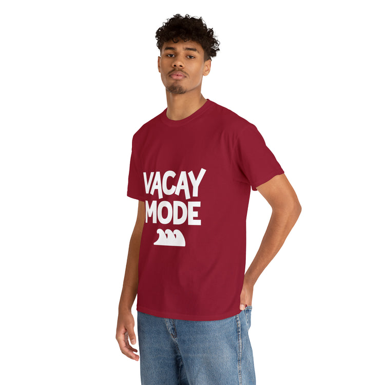 Shirt Funny Vacay Mode Travel Explore Vacation Adventure Companion T-Shirt Unisex Heavy Cotton Tee