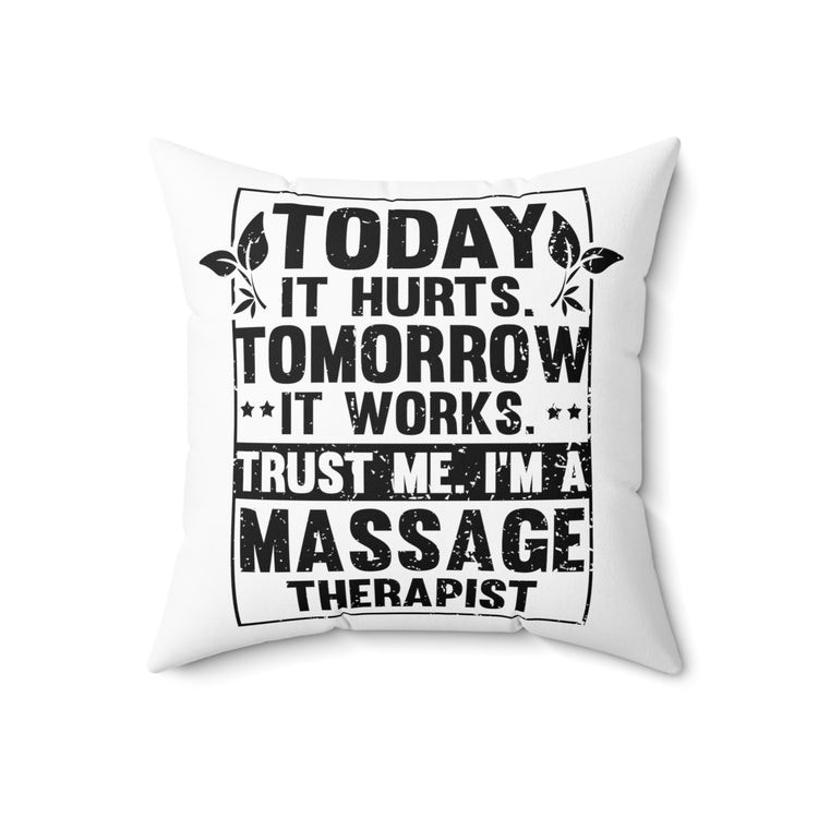 Hilarious Leisure Entertainment Body Relaxation Masseur Reflexologist Massager Spun Polyester Square Pillow